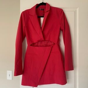NWT ZARA pink blazer dress
